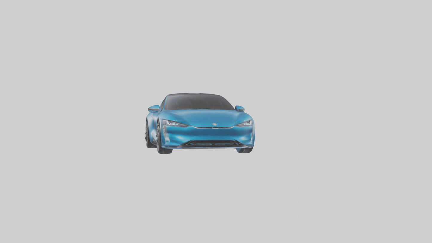 Electric Performance Coupe model VR / AR / low-poly
