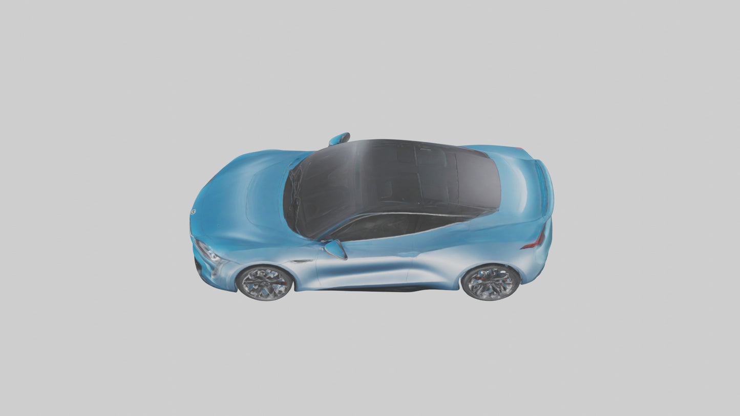 Electric Performance Coupe model VR / AR / low-poly