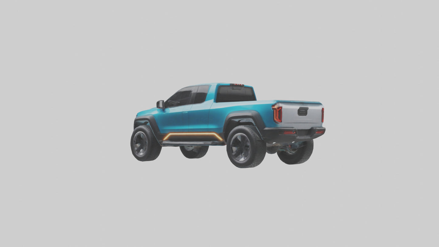 Electric Pickup Truck model 3D model