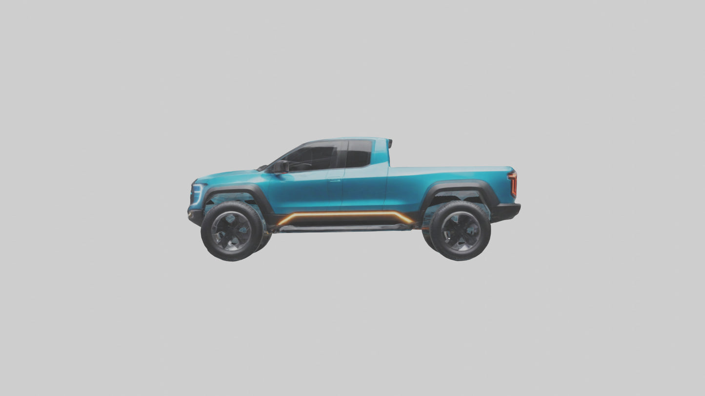 Electric Pickup Truck model 3D model