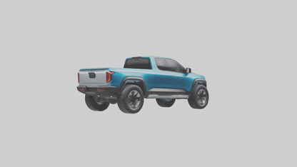 Electric Pickup Truck model 3D model