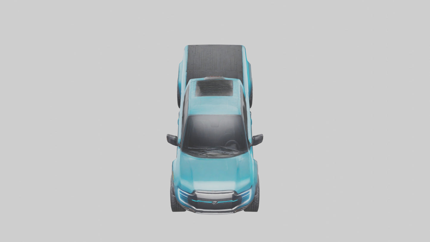 Electric Pickup Truck model 3D model