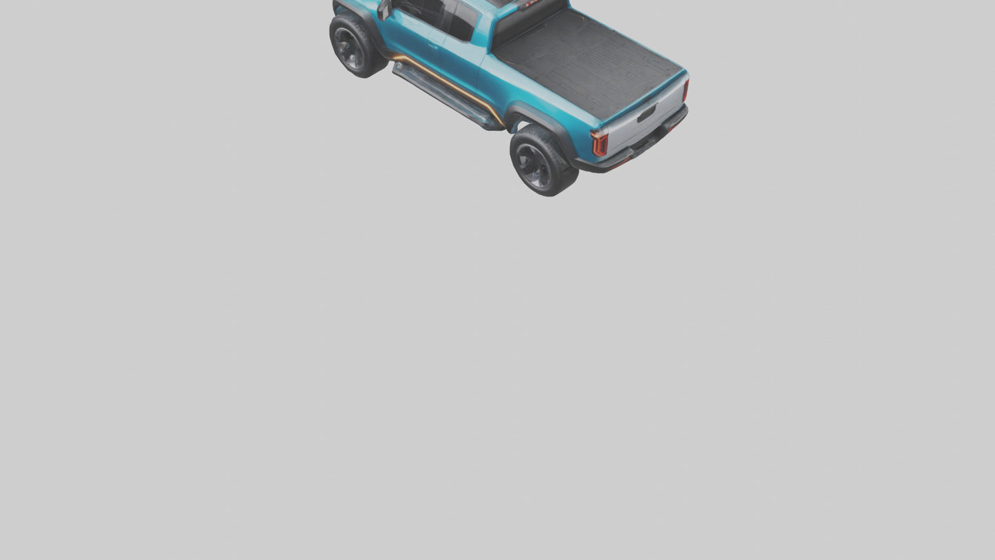 Electric Pickup Truck model 3D model