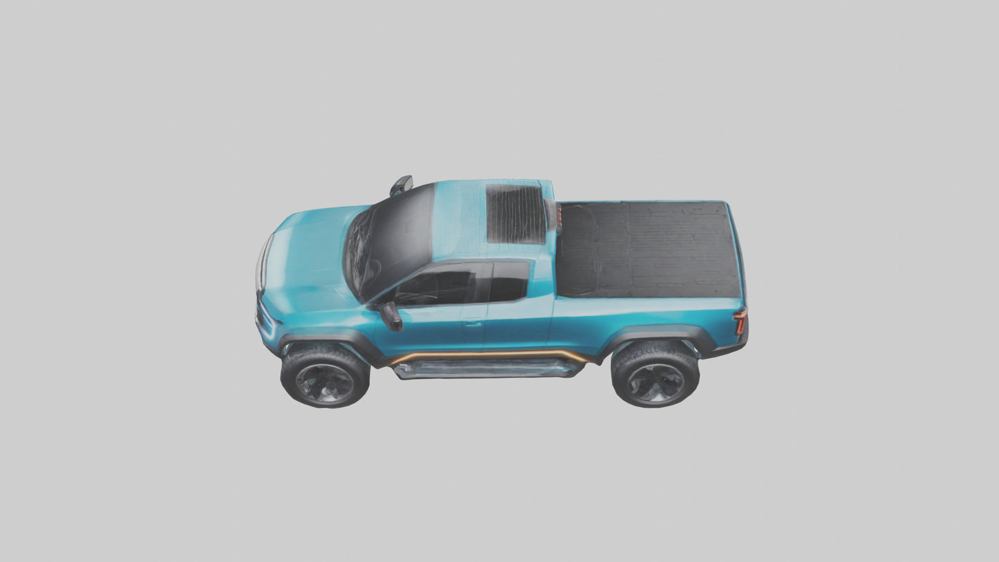 Electric Pickup Truck model 3D model
