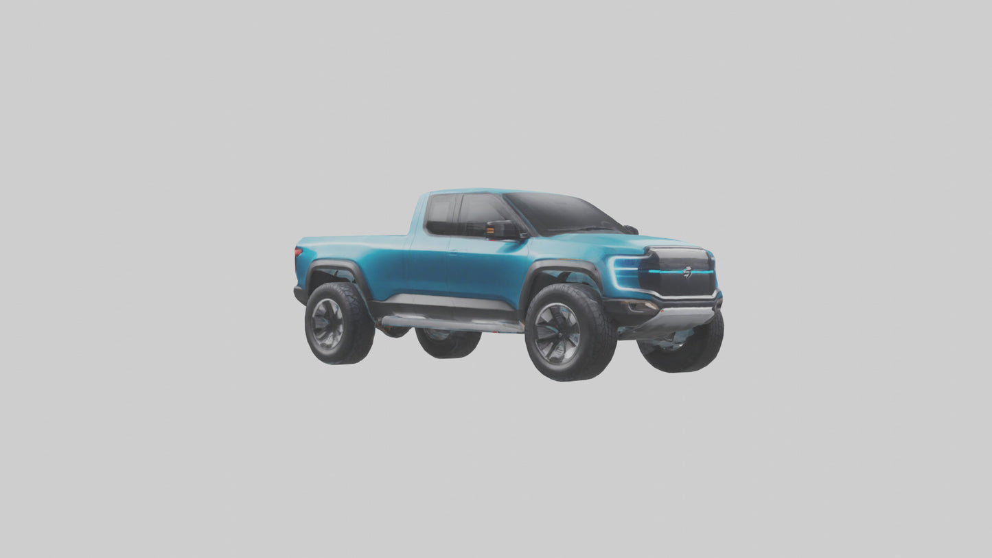 Electric Pickup Truck model 3D model