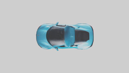 3D model Electric Supercar with Automatic Doors model VR / AR / low-poly