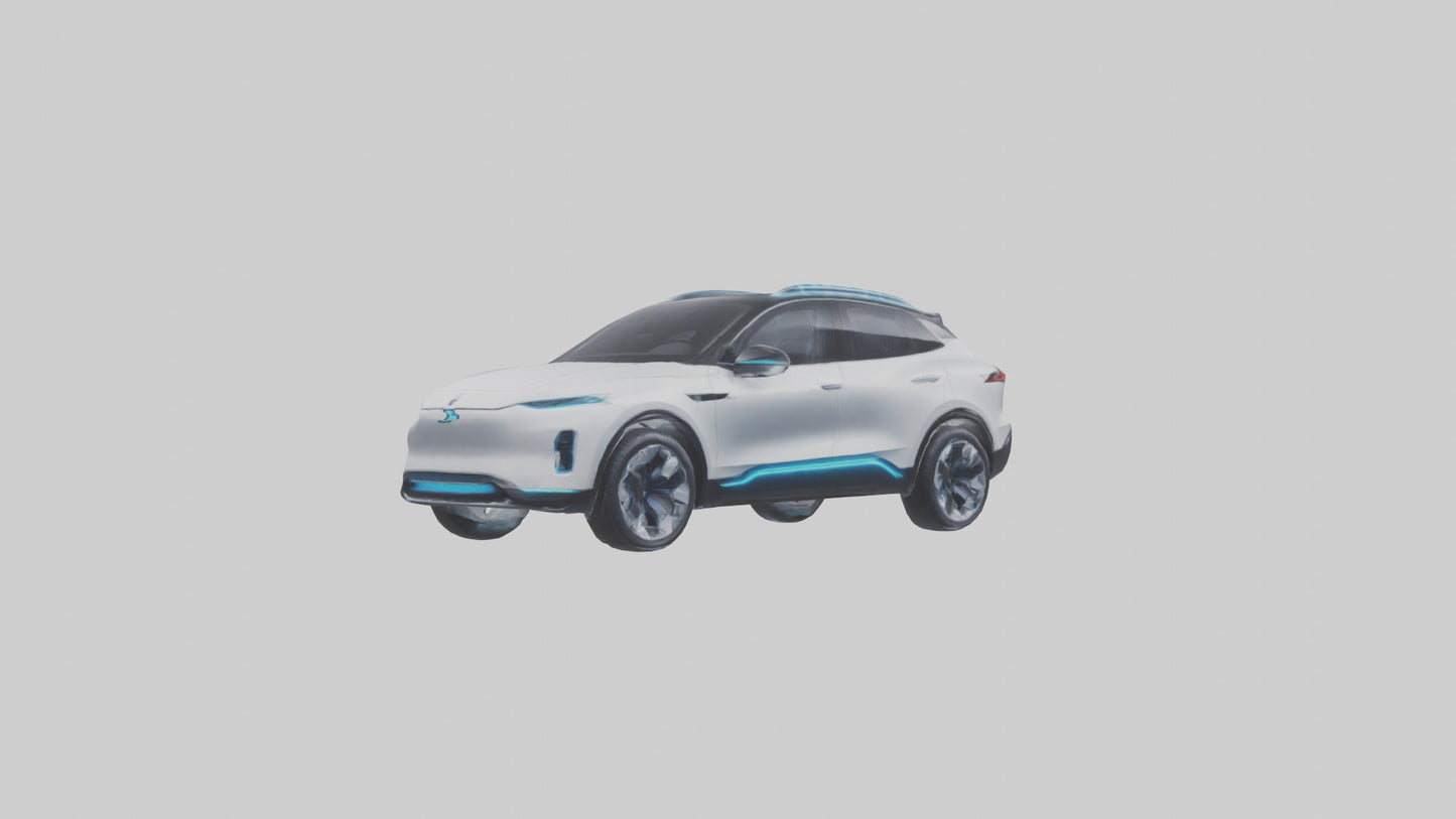 Electric SUV model 3D model