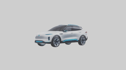 Electric SUV model 3D model