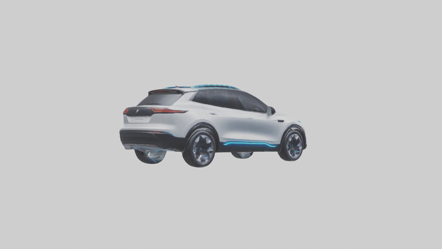 Electric SUV model 3D model