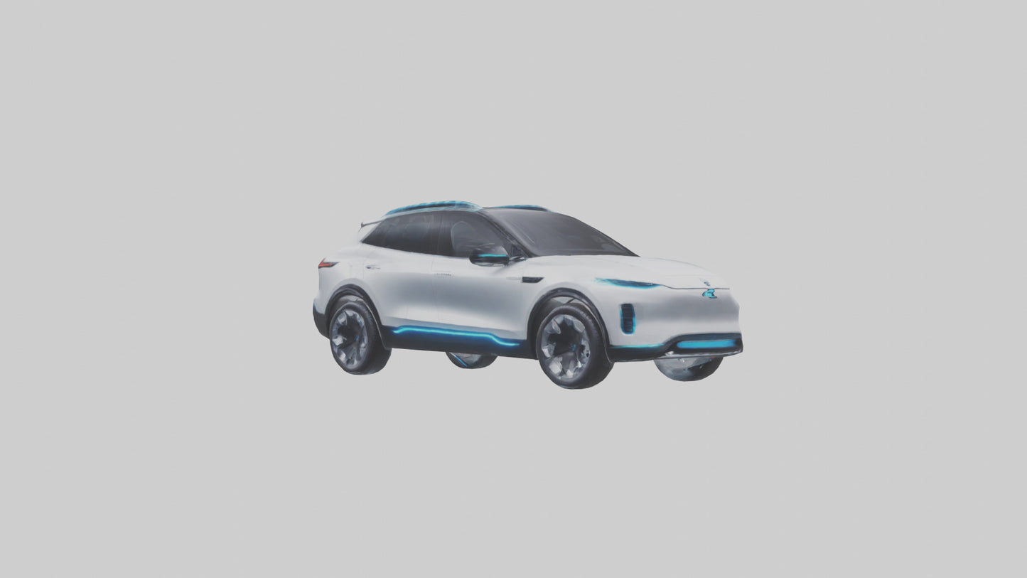 Electric SUV model 3D model