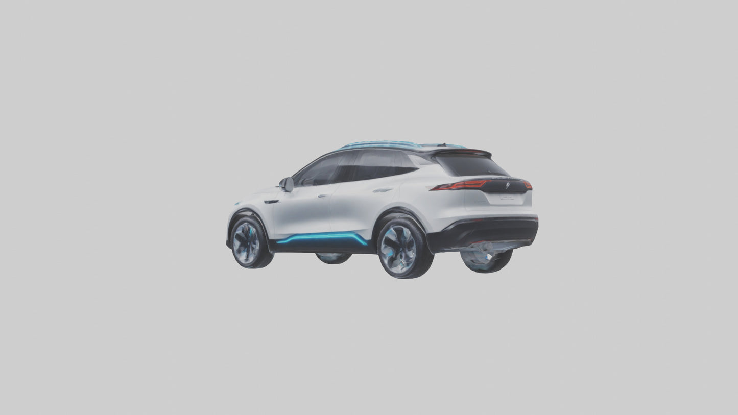 Electric SUV model 3D model