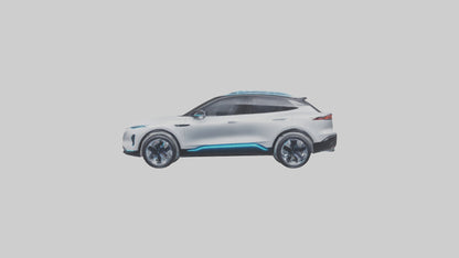 Electric SUV model 3D model