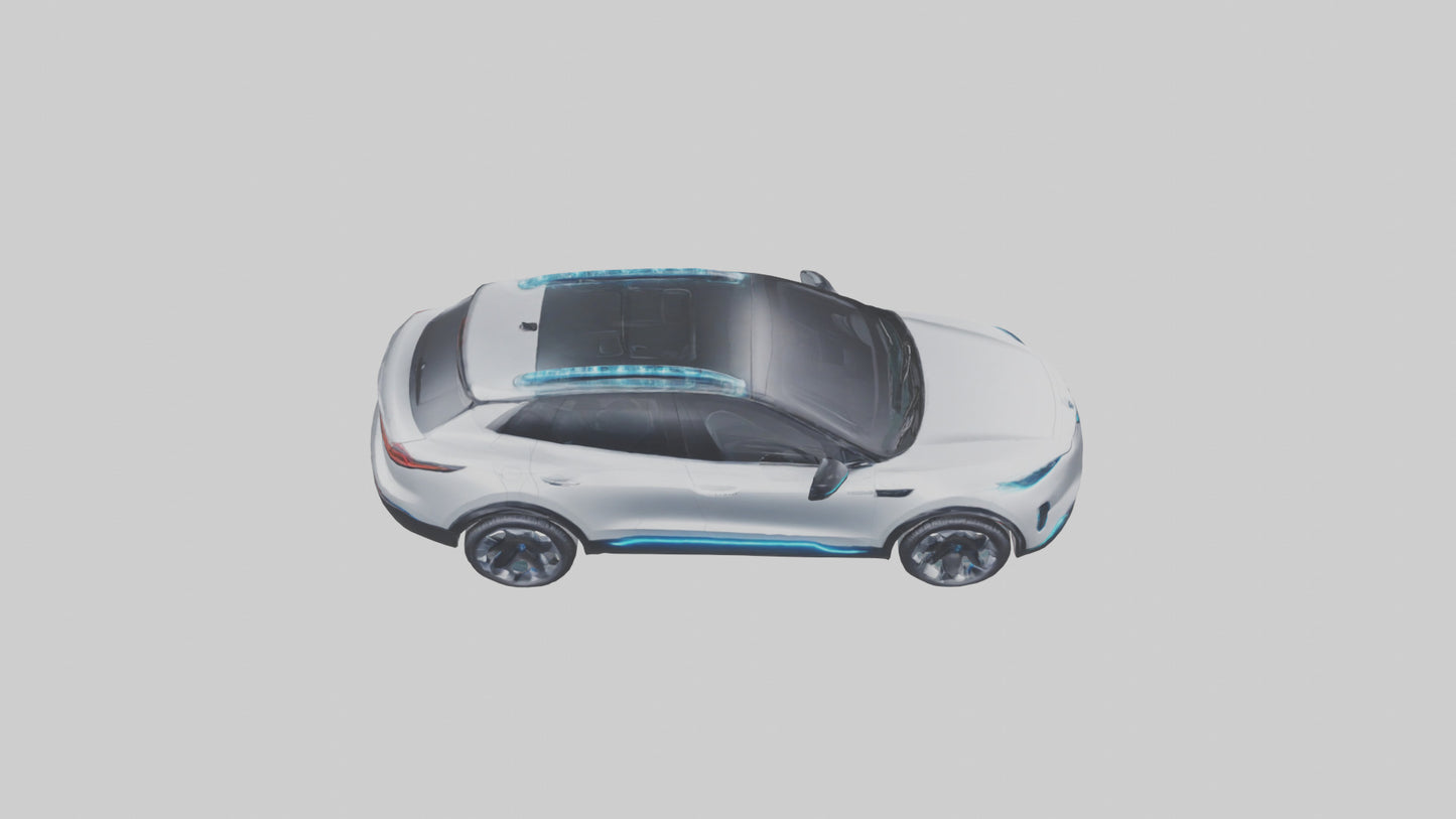 Electric SUV model 3D model