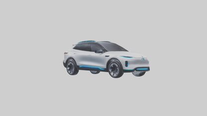 Electric SUV model 3D model