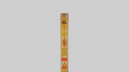 Electrical Hazard Warning Sign model 3D model