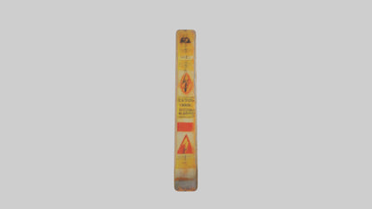 Electrical Hazard Warning Sign model 3D model
