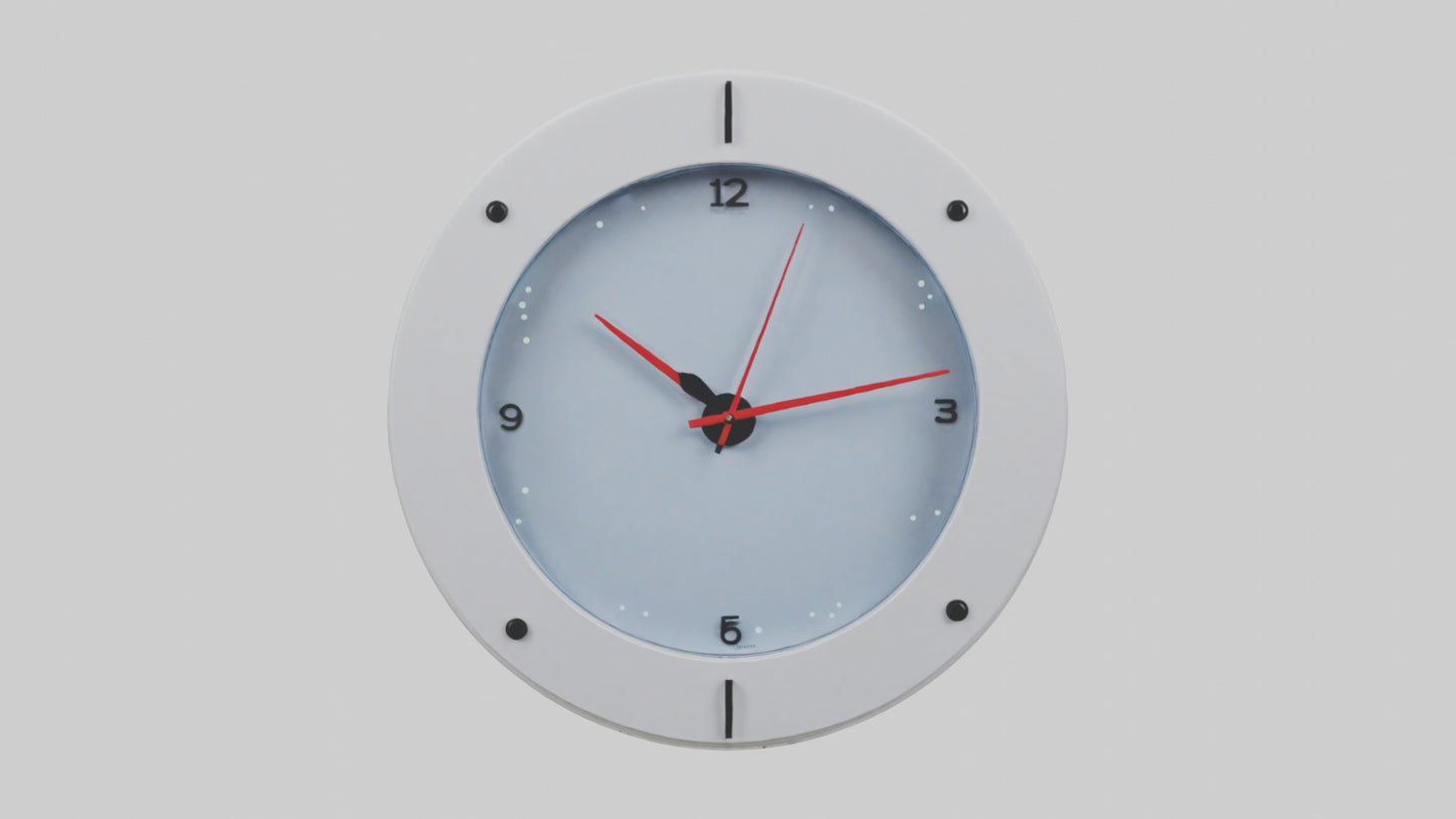 Electronic Wall Clock model VR / AR / low-poly