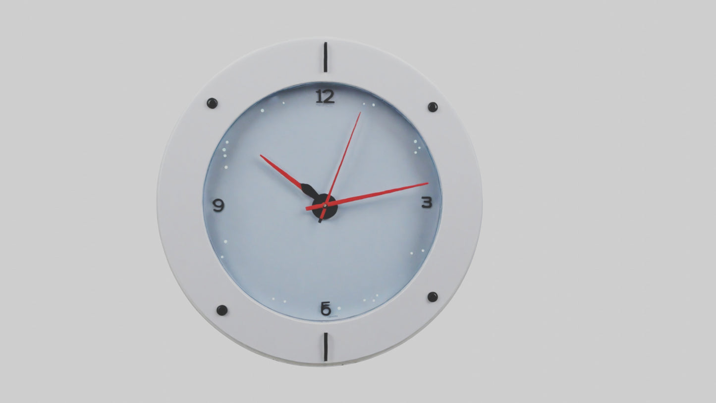 Electronic Wall Clock model VR / AR / low-poly