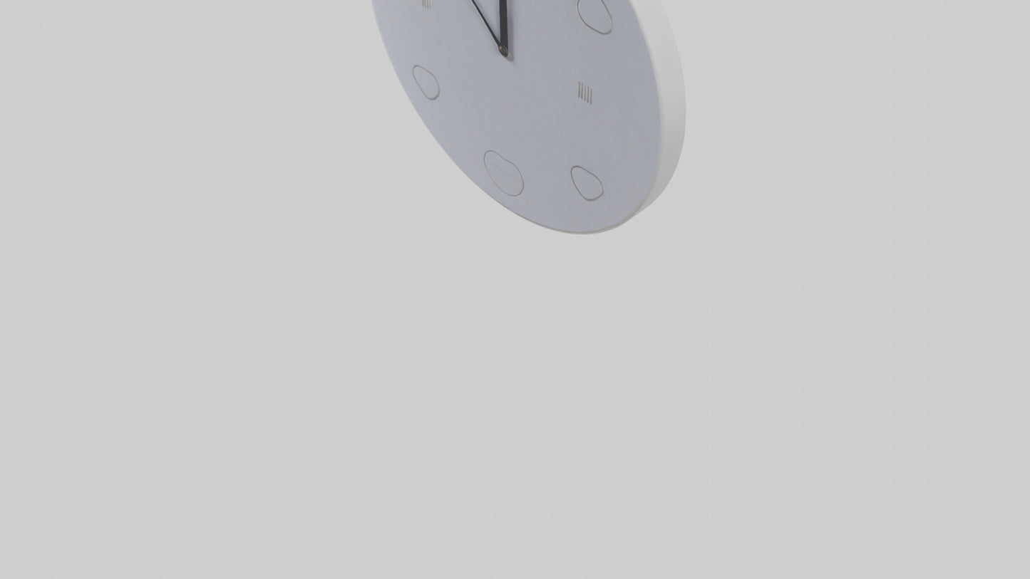 Electronic Wall Clock model VR / AR / low-poly