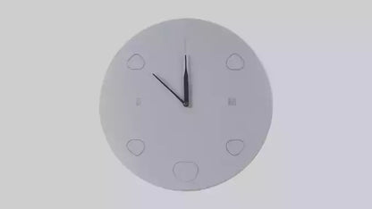 Electronic Wall Clock model VR / AR / low-poly