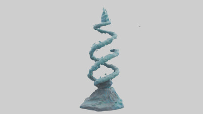 Elemental Spiral Statue model 3D model