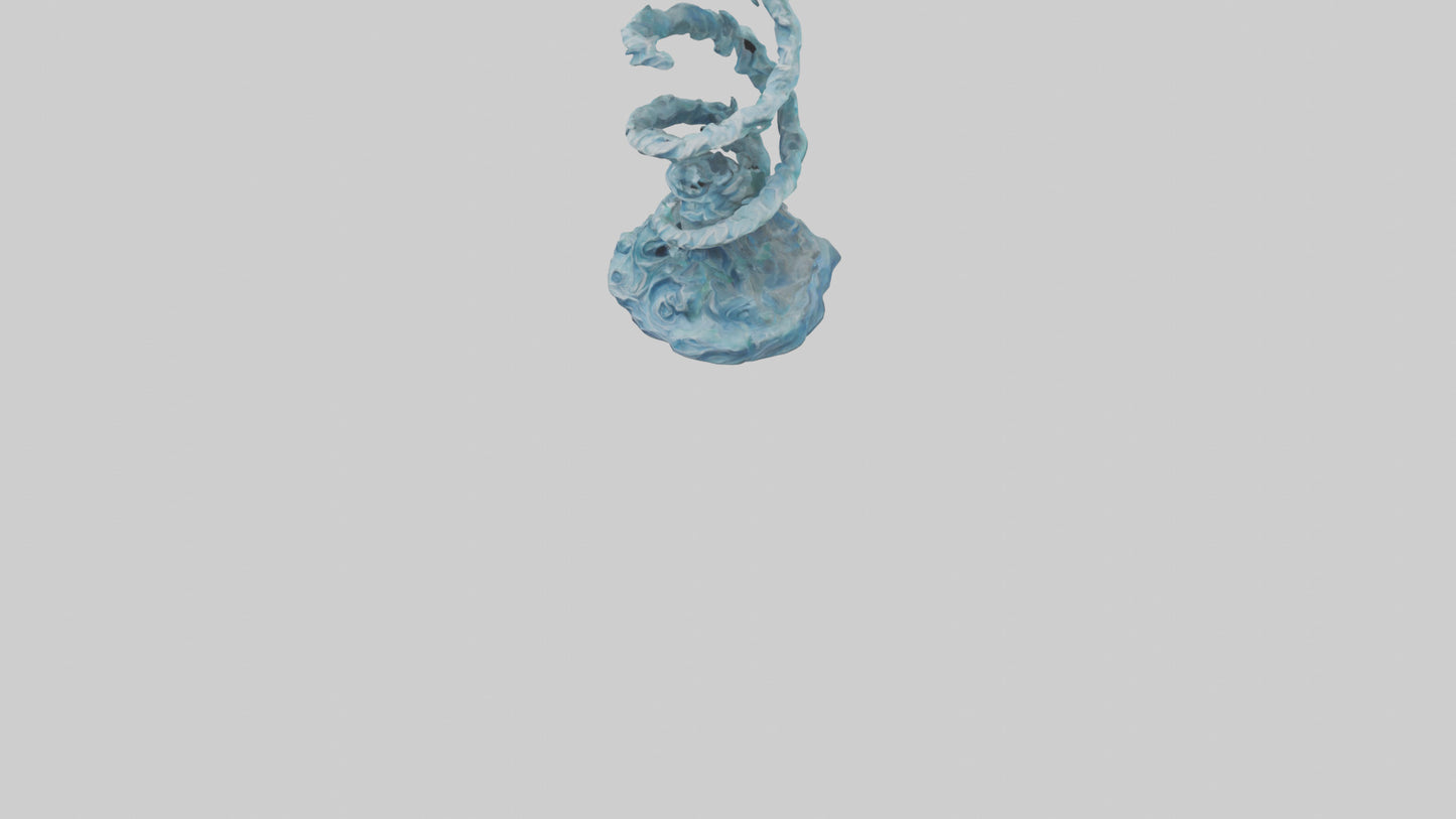Elemental Spiral Statue model 3D model