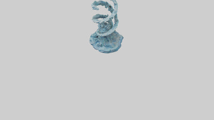 Elemental Spiral Statue model 3D model
