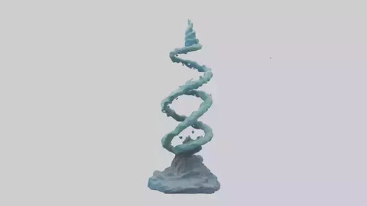 Elemental Spiral Statue model 3D model