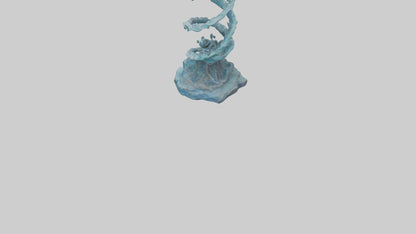 Elemental Spiral Statue model 3D model