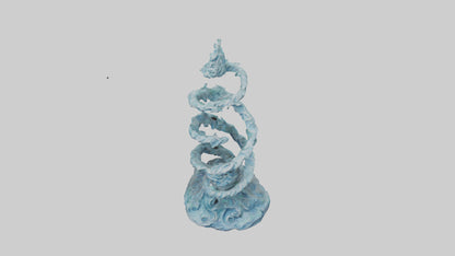 Elemental Spiral Statue model 3D model