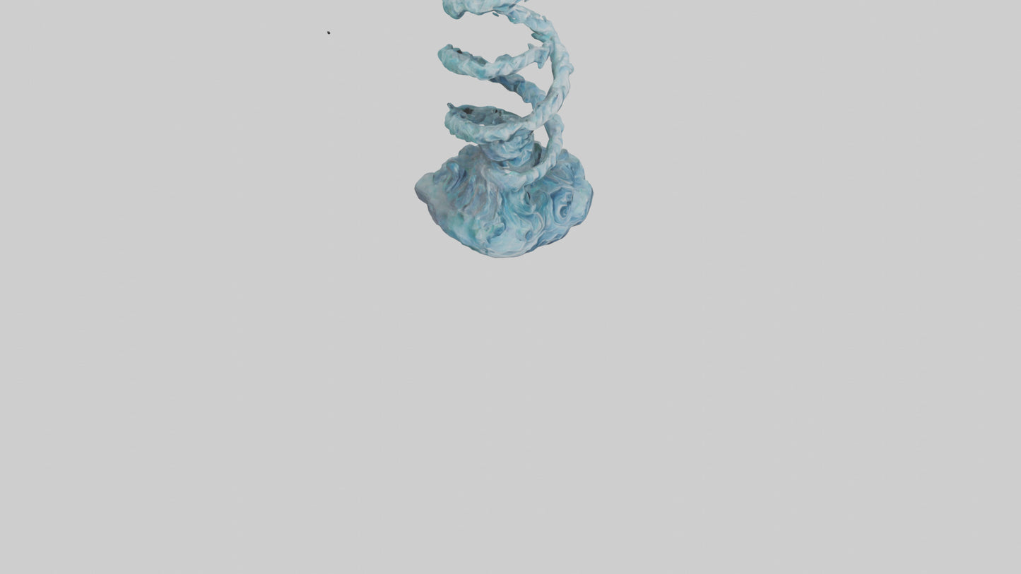 Elemental Spiral Statue model 3D model