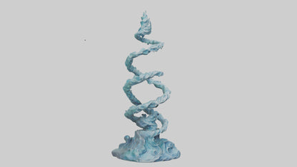 Elemental Spiral Statue model 3D model
