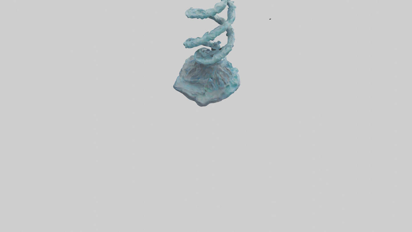 Elemental Spiral Statue model 3D model
