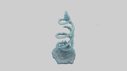 Elemental Spiral Statue model 3D model