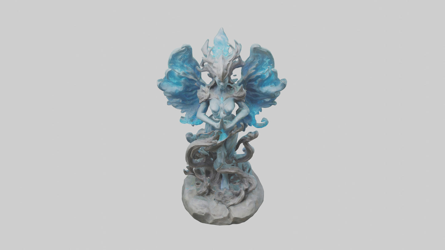 Elemental Spirit statue model 3D model