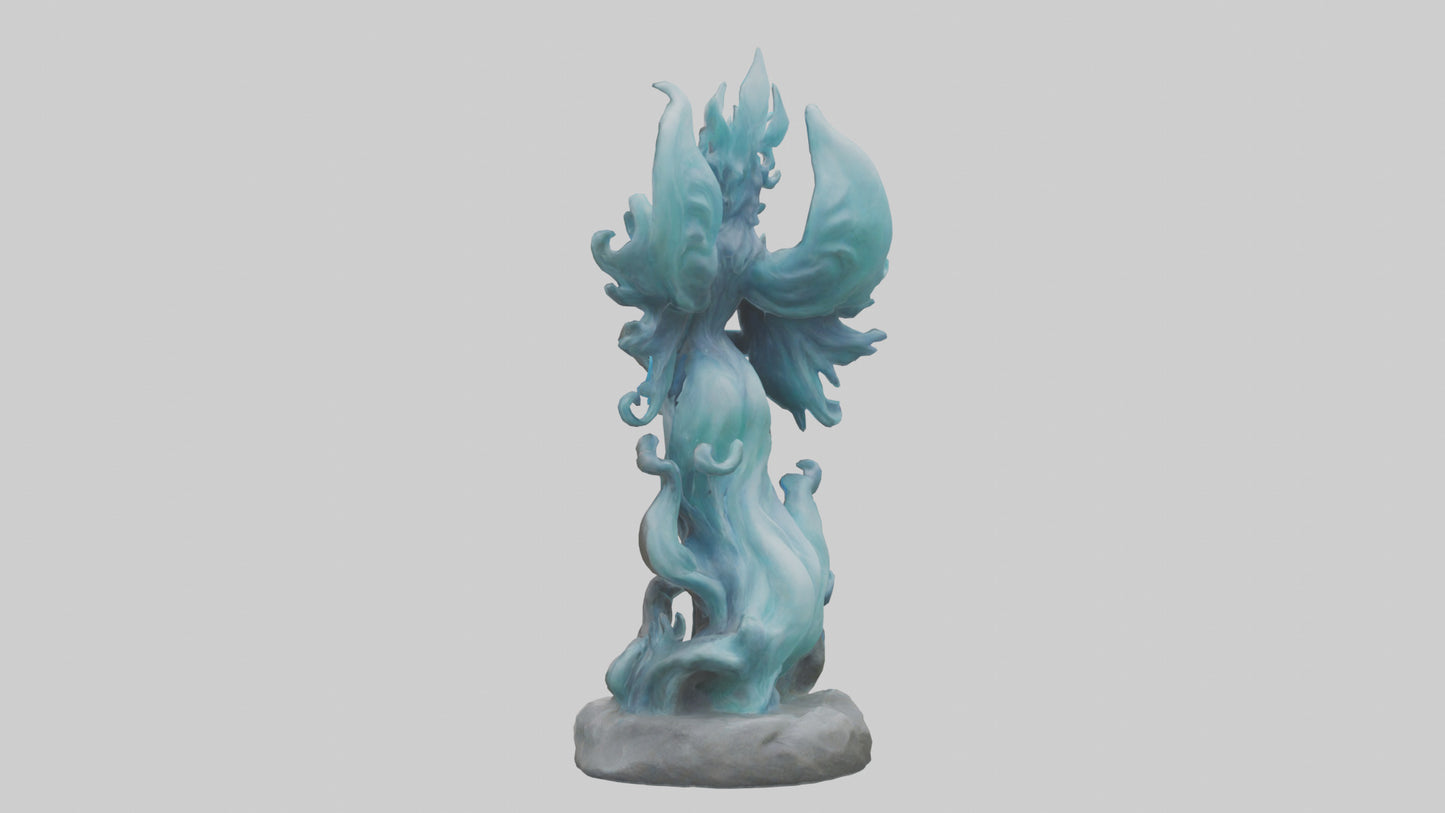 Elemental Spirit statue model 3D model