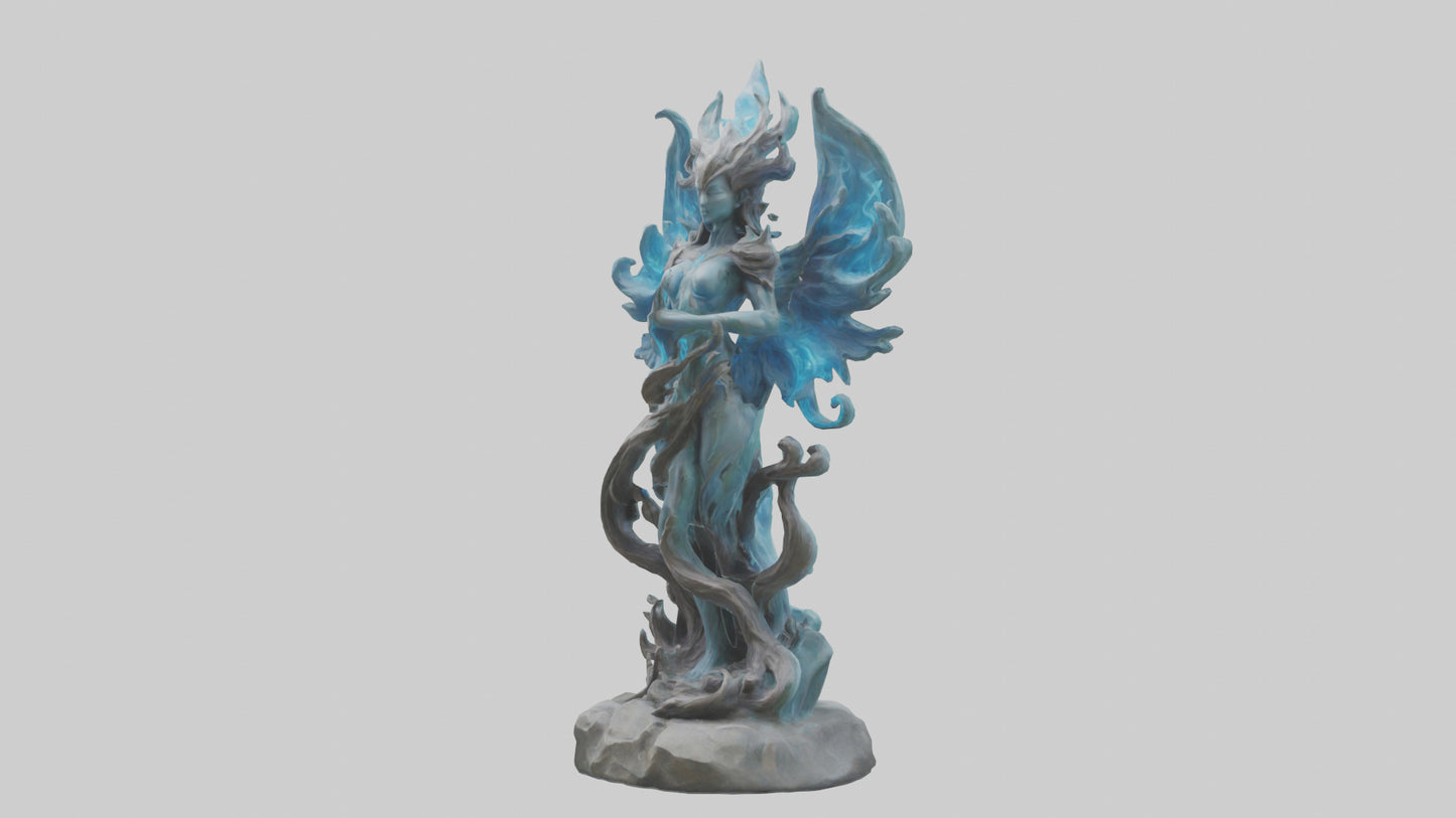Elemental Spirit statue model 3D model