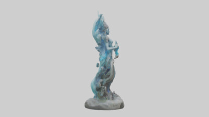 Elemental Spirit statue model 3D model