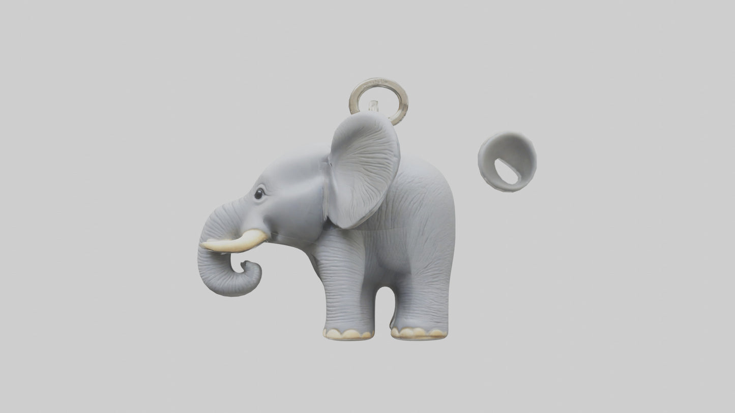 3D model Elephant keychain model VR / AR / low-poly
