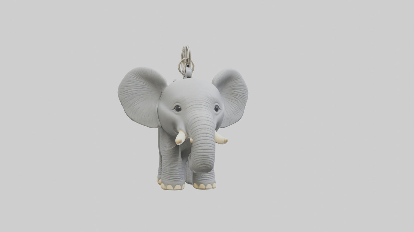 3D model Elephant keychain model VR / AR / low-poly