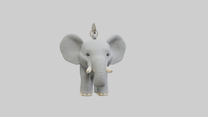 3D model Elephant keychain model VR / AR / low-poly