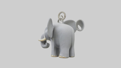 3D model Elephant keychain model VR / AR / low-poly