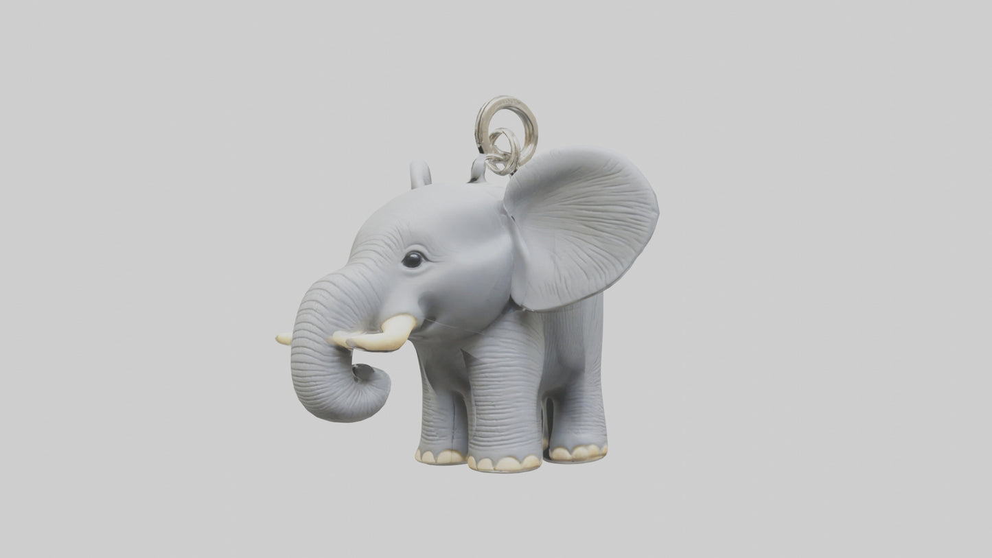 3D model Elephant keychain model VR / AR / low-poly