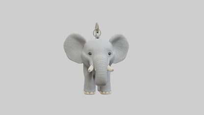 3D model Elephant keychain model VR / AR / low-poly