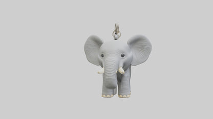 3D model Elephant keychain model VR / AR / low-poly