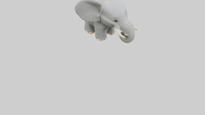 3D model Elephant keychain model VR / AR / low-poly