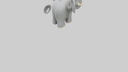 3D model Elephant keychain model VR / AR / low-poly