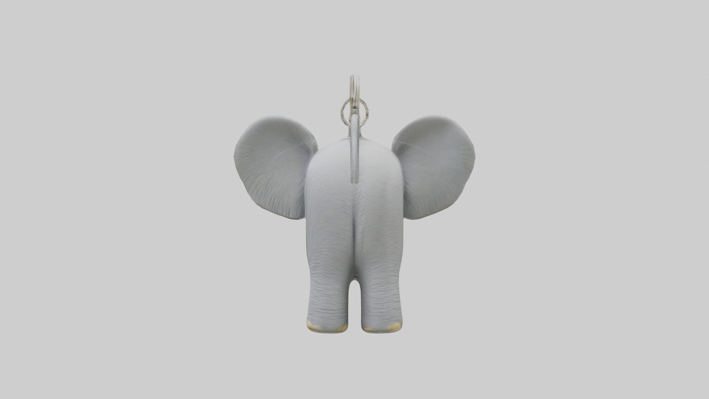 3D model Elephant keychain model VR / AR / low-poly