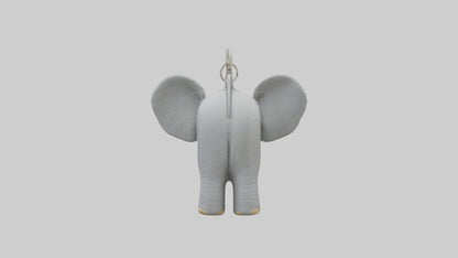 3D model Elephant keychain model VR / AR / low-poly