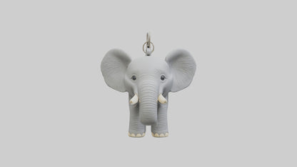 3D model Elephant keychain model VR / AR / low-poly